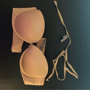 Aerie Abigail Strapless Women's Beige Bra